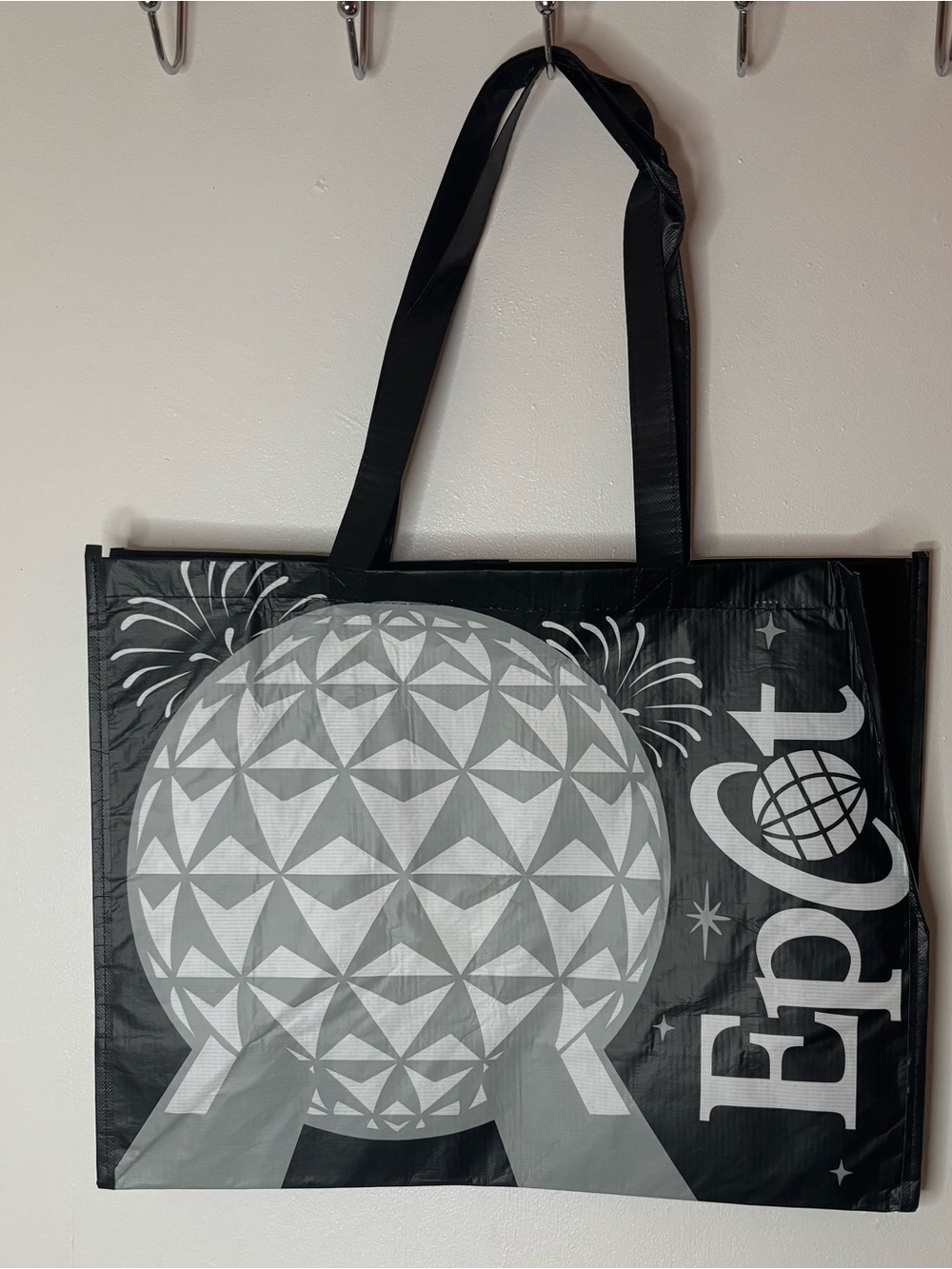 Disney Black and Gray EPCOT Tote Bag
